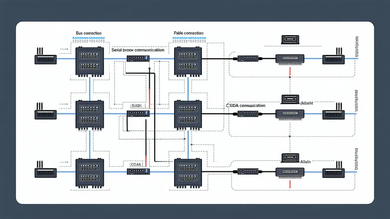 Industrial protocol integration diagram showing SCADA communication layers for BESS telemetry