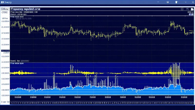Energy market dispatch optimisation chart showing FCAS frequency regulation bid curves